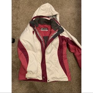 Columbia 2-In-1 coat with MATCHING GLOVES & SCARF